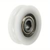 10pcs U Groove Nylon Round Pulley Ball Bearing Wheel Roller for Door Windows Shower Pulleys Drawer 3D Printer Accessories