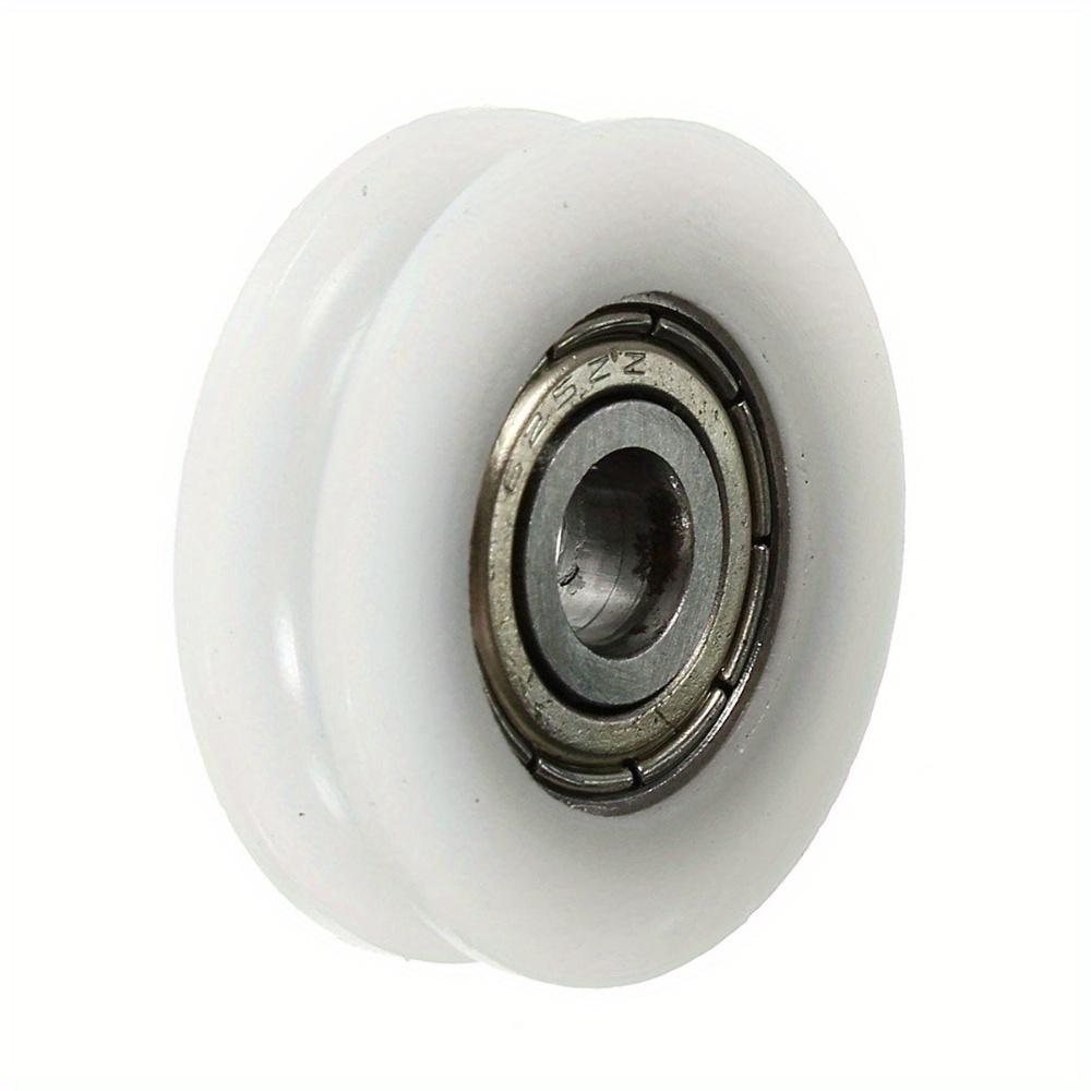 10pcs U Groove Nylon Round Pulley Ball Bearing Wheel Roller for Door Windows Shower Pulleys Drawer 3D Printer Accessories