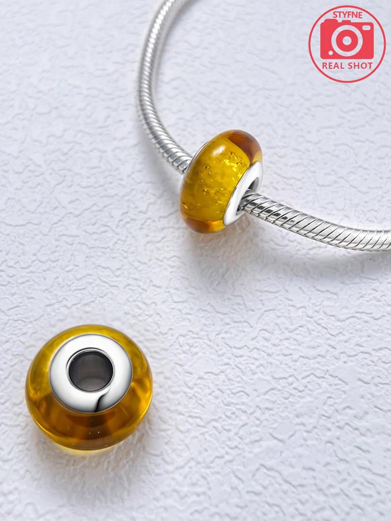 Charms Plata Colorful Starlight Points Beads Charm Copper Plated Fit Charms Original Bracelet For Jewelry Making Diy Charm