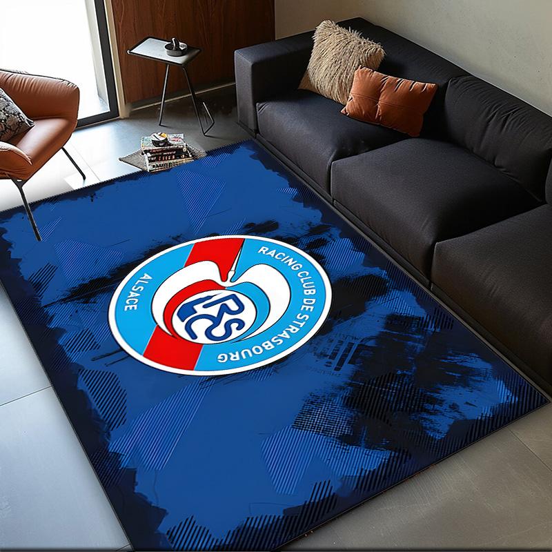 1PC rug Racing Club Strasbourg Crest Carpet, Chair Rug,Area Rug for Office Bedroom living rooms bedroom, Doormat decor Christmas fan gifts
