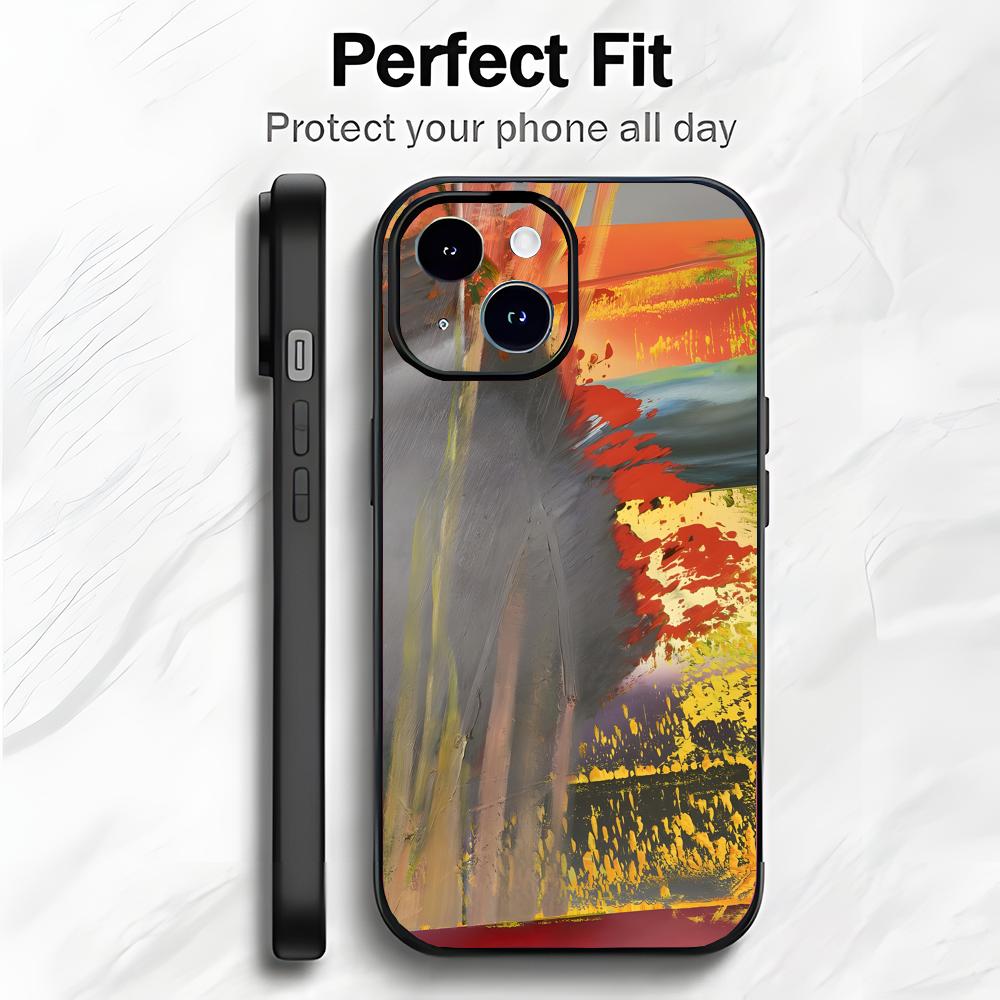Moderne Abstrakte Kunst G-Gerhard Richter Handyhülle Handyhülle Weiche Verpackung Leicht Für iPhone17 16 15 14 13ProMax