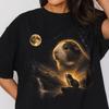 Guinea Pig Howling Moon T-Shirt, Vintage 90s Funny Pet Tee, Retro Animal Graphic Unisex Shirt, Guinea Pig Lover Gift, Cute Top