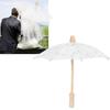Guarda-chuva de renda, guarda-chuva vintage para casamento, guarda-chuva para festa de fantasia fotográfica, suprimentos brancos