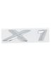 3D ABS Glossy Silver Car Emblem Sticker for BMW X1/X2/X3/X4/X5/X6/X7/GT - Fit sDrive18i/20i/23i/25i/28i/30i/35i/40i/45i/50i/55i