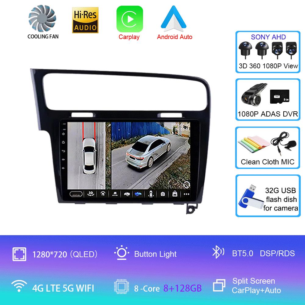 Android 14 Car Radio For Volkswagen Golf 7 2012 - 2020 Multimedia Video Player Navigation stereo GPS No 2din 2 din dvd