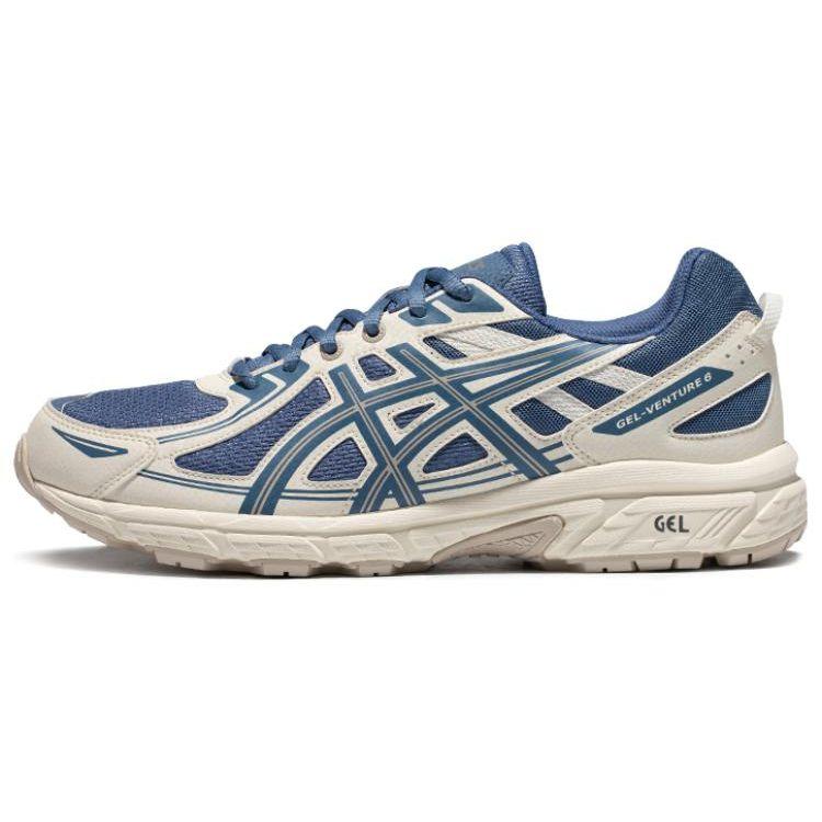 

ASICS Gel-Venture 6 Blue White Unisex Low-Top Trail Running Sneakers 1011B550-400 EU 41.5