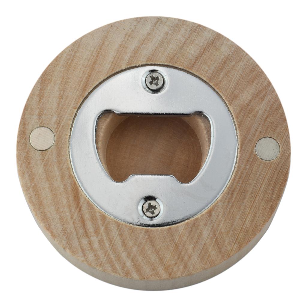 5Pc Blank Diy Bamboo Fridge Magnets Bottle Opener Photo Wall Message Magnet Sticker Home Refrigerators Decor Wedding Favors Gift