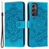 For Samsung Galaxy A35 5G Case PU Leather Mandala Imprinted Design Wallet Phone Cover