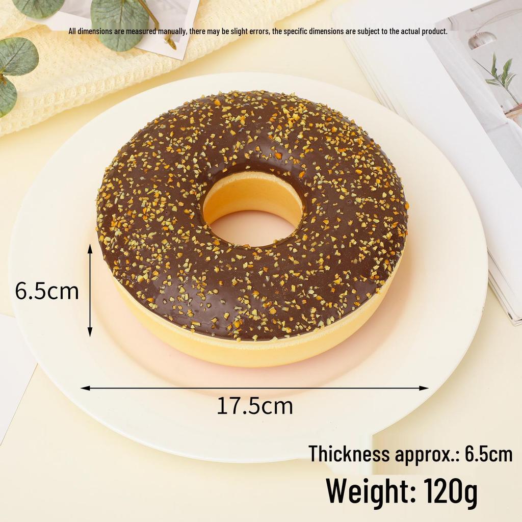 Large 17cm Sprinkle Donut Simulation Model Ornament