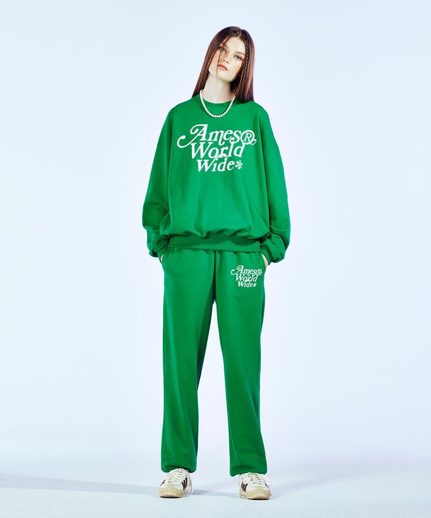 AMES-WORLDWIDE Signature Logo Sweatpants Green (Am2Cfupa00A)