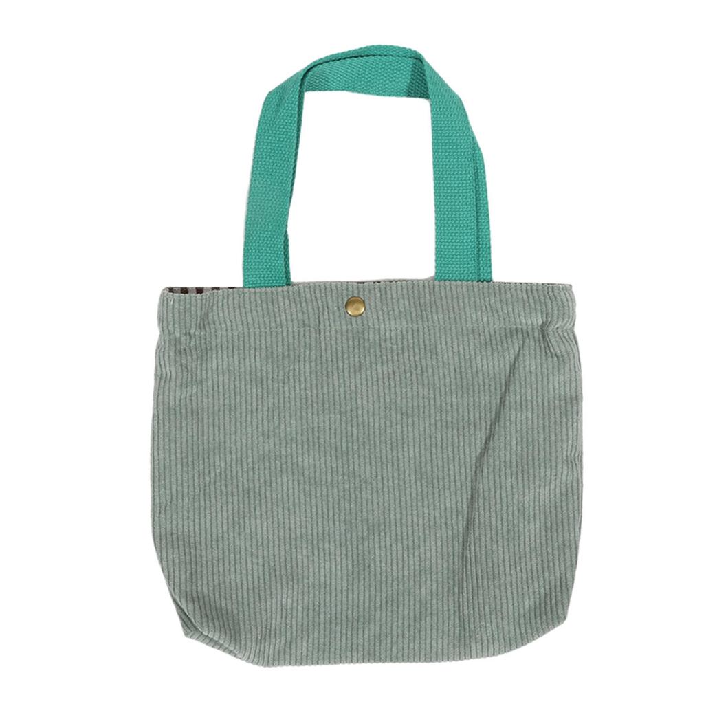 Women's Shoulder Shopper Bag Solid Color Daily Commuter Food Container Storage Bags Stripe Tote Handbags Simple Lunch Bag