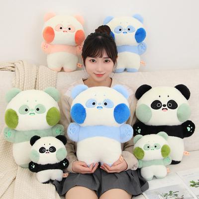 Kawaii Panda Pelúcia Brinquedo para Crianças Bichos de Pelúcia Boneca de Pelúcia Meninas Macio Desenho Animado Bonito Abraçando Travesseiro Brinquedo Presentes Infantis
