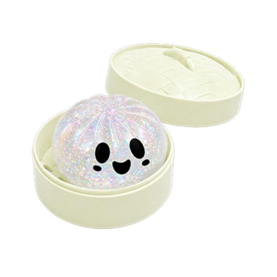 Calming Fidget Toy Halloween Dumpling Squeeze Toy Pumpkin Ghost Bat Steamed Bun Sensory Stress Reduction Gadget for Relief Ball Party Favors