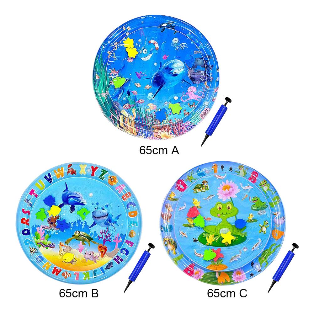 Interactive Sensory Play Mat with Air Pump Summer Cooling Pad Cat Water Sensor Play Mat for Indoor Cats