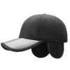 Herren Winter Ohrenschutz Baseballkappe Winddicht Warm Fleecegefüttert Dad Hat Mit Verstellbarem Riemen Sportliches Design Für Kaltes Wetter
