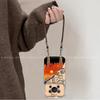 Applicable to Huawei mate11promax mobile phone case anti-drop belt lanyard meta11por + cartoon puppy sunset