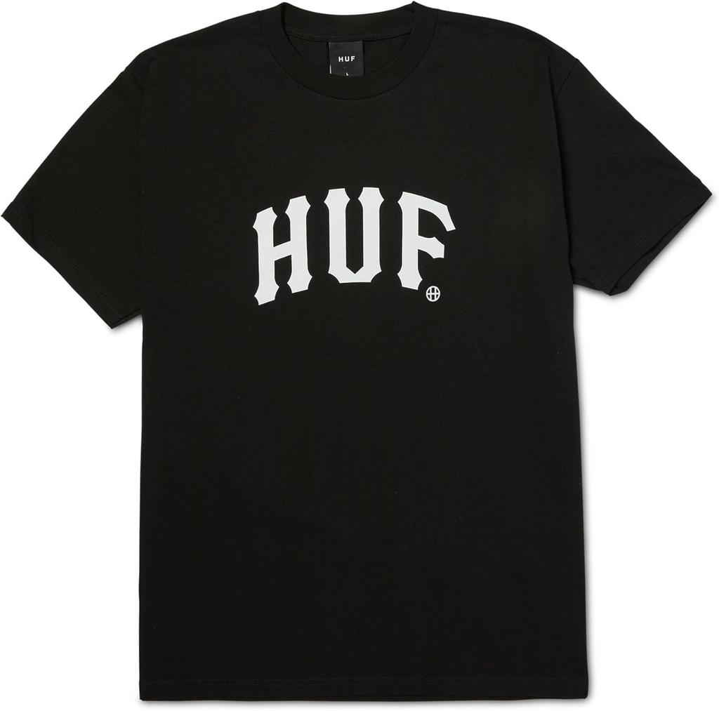 HUF Arch Kurzarm T-Shirt | Herren T-Shirt Streetwear Übergroßes Grafik-T-Shirt