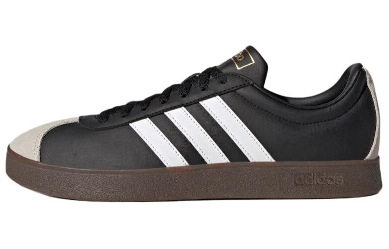 Adidas Vl Court 2.0  Black White Gum  ID6017 35.5