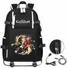 Genshin Original God, Peripheral Printing Backpack Large Capacity Travel Bag Student Computer School Bag