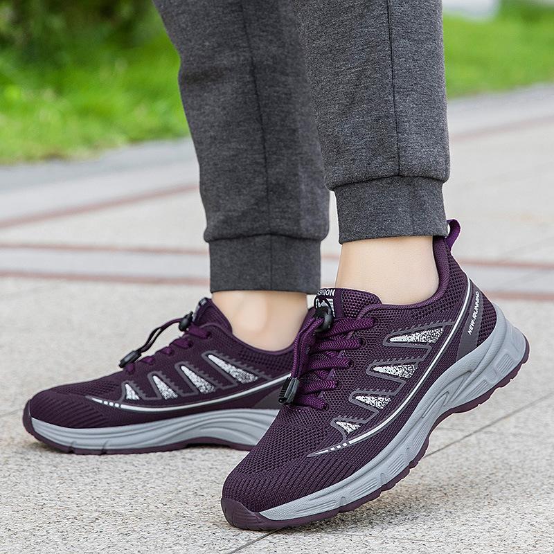 Elderly shoes men's and women's mother shoes middle-aged and elderly comfortable and breathable 2025 new lightweight sports walking shoes