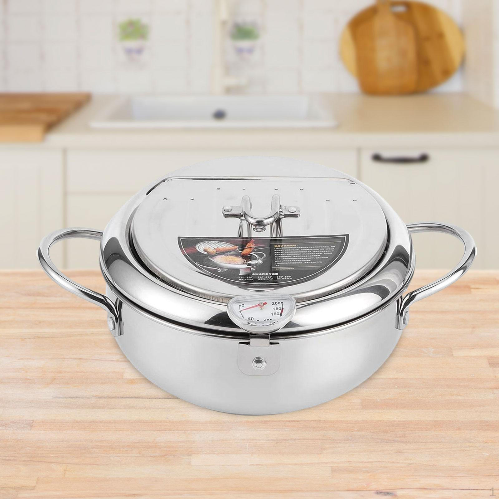 

Фритюрница из нержавеющей стали для жарки на японской сковороде для кухни 20x20x8cm