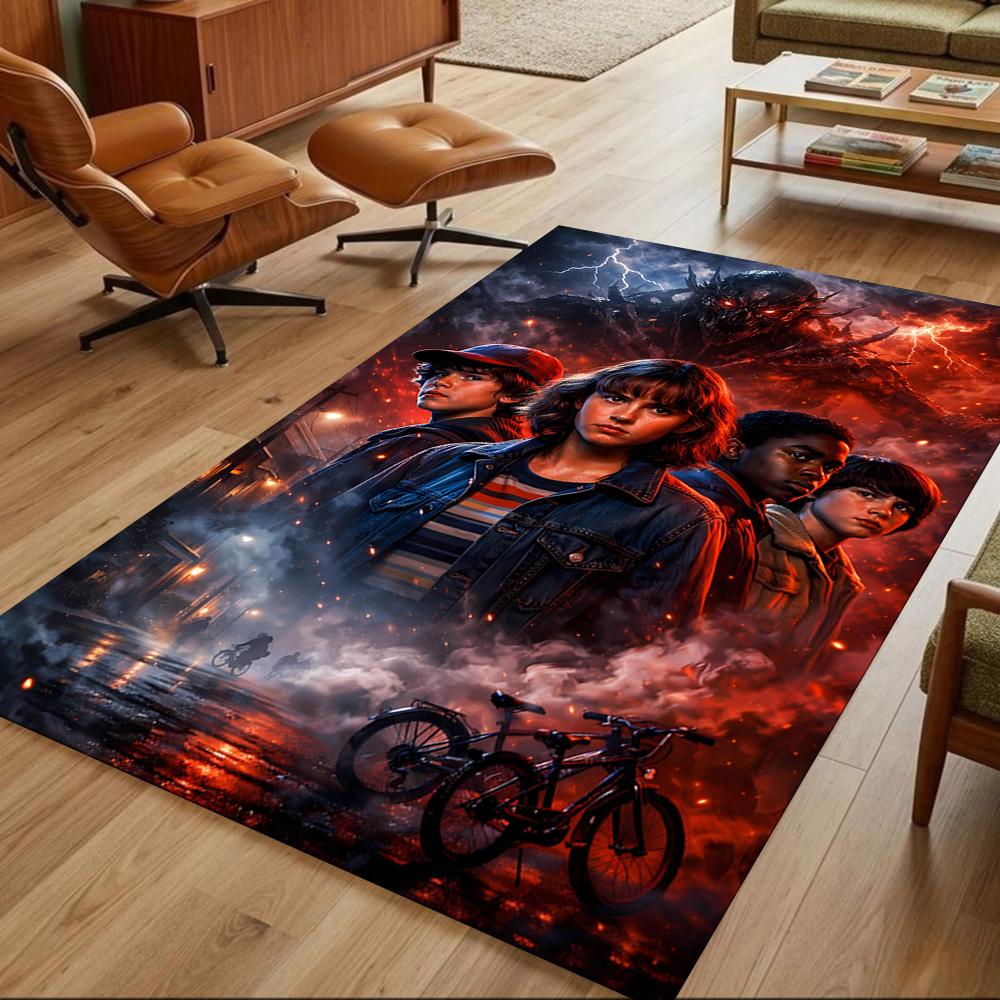 Stranger Things Area Rug Suitable for Bedrooms Entryway Decorate room Dining Room Antislip Carpet Decorate Offices