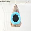 Cute Warm Egg-Shaped Bird Nest Fleece Breathable Hanging Bird Nest Thickened Cozy Bird Hammock for Cockatiels Lovebirds