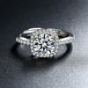 Neuer 925er Sterlingsilberring Verstellbar Schlichtheit Mode Exquisit Herren Damen Schmuck Zubehör Hochzeitssteine Party Geschenke