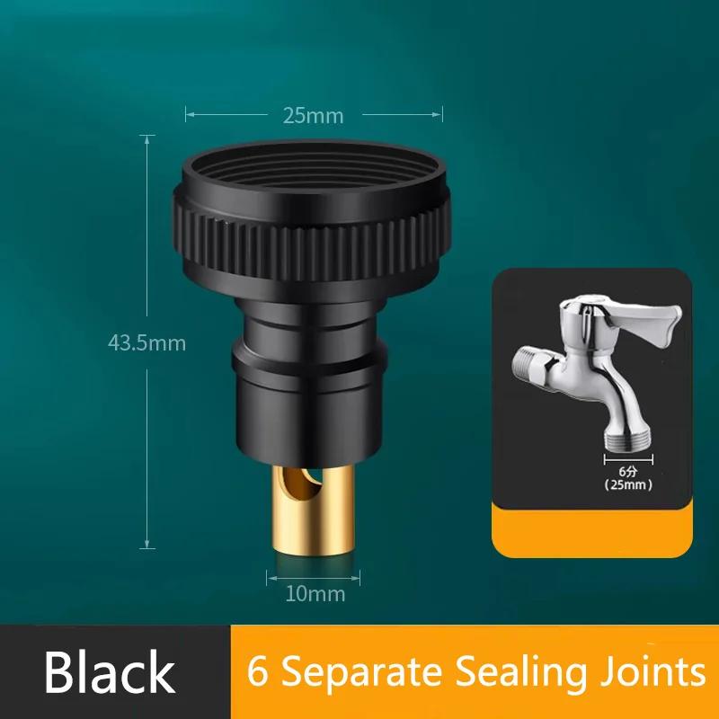 Water Stop Valve Faucet Accessories Washing Machine Faucet Adapter Drop Proof Automatic Water Stop Household Bathroom Accessorie