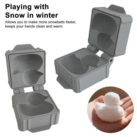Yousheng Enten-Schneeballformer Tragbares Entenform Schnell Schneeball-Herstellungswerkzeug Outdoor Winter Schneeballschlacht-Spiel Kinder Schneeballform