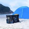 1pc Extra Large Mesh Beach Bag Large-capacity Breathable Multiple Pockets Travel Clothing Storage Bag Outdoor Sports Handbag