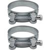 2 Pack Reinforced Clamps For 80-85mm Galvanized Steel Pipe
