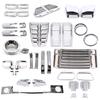 For Hummer H2 2003-2009 ABS Glossy Silver Car Guard Trim Frame Covers Side Tail Light Mirror Covers Exterior Accessories