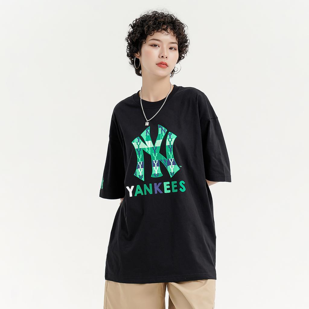 New MLB New York Yankees T Shirts Unisex Black 3ATSM0933-50BKS