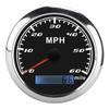   GPS Speedometer 60MPH Speed Gauge 0‑   Mile IP67 Waterproof with Red Backlight for Boat Car Truck
