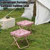 Outdoor Folding Stool with Carry Bag Portable Lightweight Heavy Duty