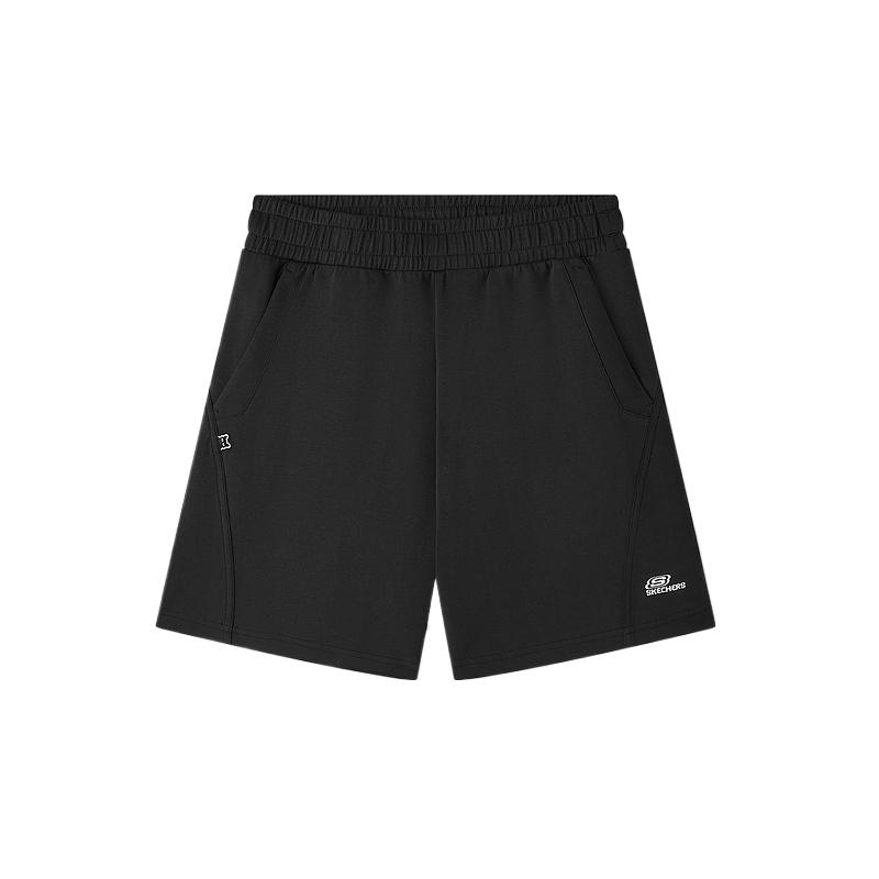 Skechers Solid Mid-Rise Fitted Casual Shorts Women bottoms L226W021-0018 S