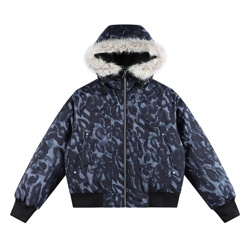 

Зимняя хлопковая куртка с подкладкой Мужская куртка с капюшоном Мужской топ Хлопковая куртка с подкладкой Куртка-пуховик Толстая хлопковая куртка L синий