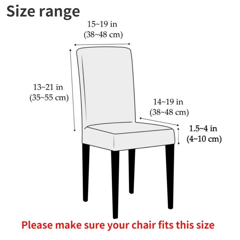 Thick Jacquard Chair Covers T-shaped Pattern Chair Seat Case Elastic Dining Chair Protector Office Restaurant Universal Size