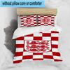 3pcs England Football Crest Printed Bedding Set Duvet Cover Closure Includes 1 Duvet Cover & 2 Pillowcases Bedding Sets Home Decor Gifts