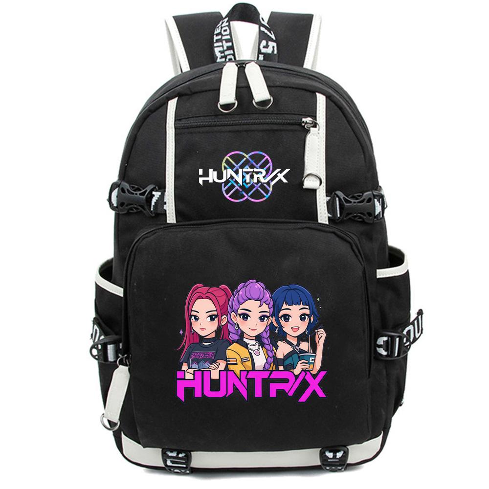Anime Cartoon K-Pop Demon Hunters Backpack Large Capacity Bookbag for Student Boy Girl Schoolbag Outdoor Waterproof Laptop Travel Bag Mochila