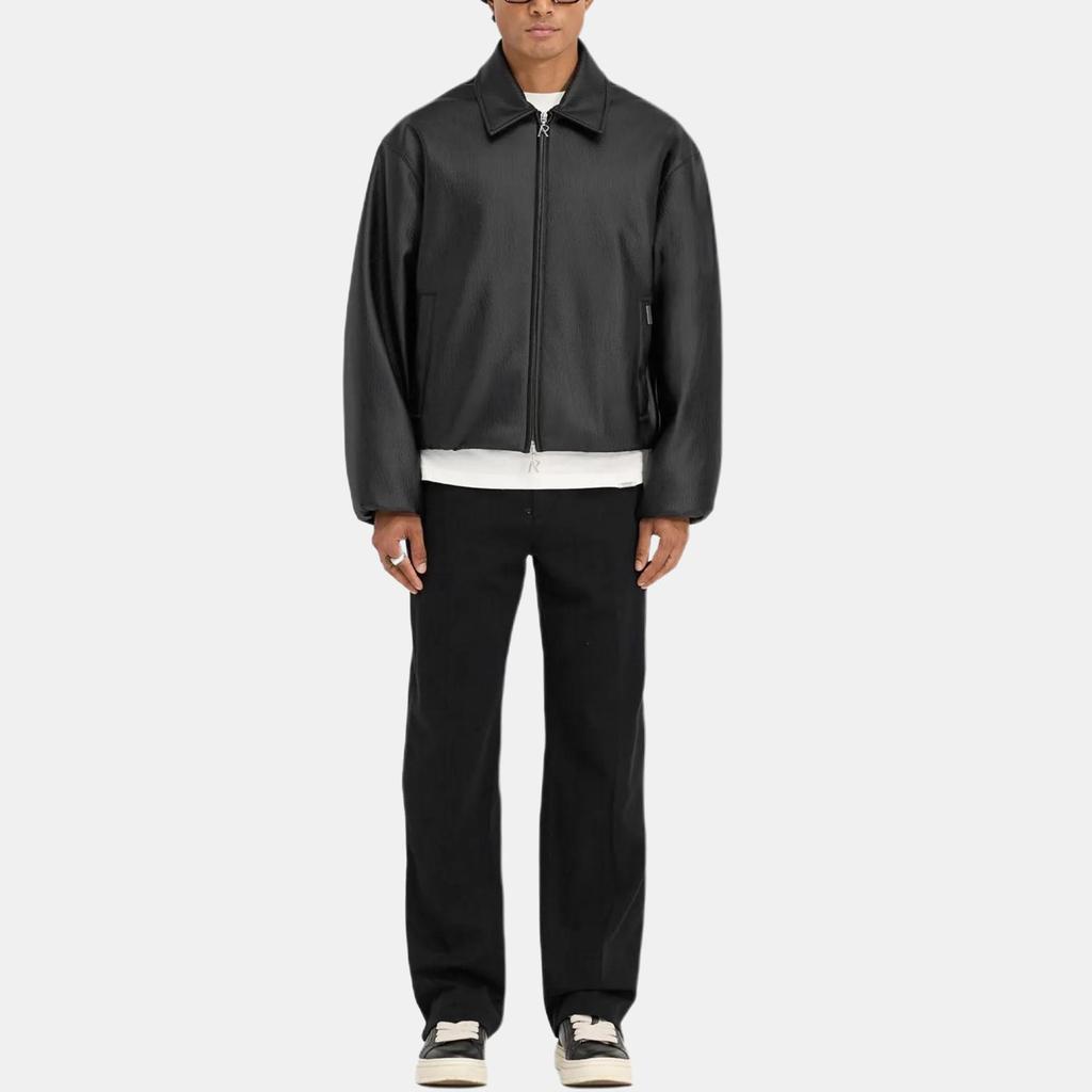 REPRESENT Leather Jackets Unisex Black Lapel Moderate Pilot MLM1333-001