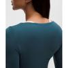 Lululemon Wundermost Ultra Soft Nulu Square Neck Long Sleeve Shirt Indochine Blue