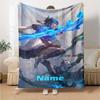 Custom Name League of Legends Theme Printed Blanket - Perfect for Couch, Bed, Travel & Outdoor Use | Machine Washable, Cozy & Durable.