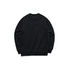 Anta Cartoon Embroidered Fleece Warm Round Neck Sports Sweatshirt Men Sweatshirt Black 952148708-4