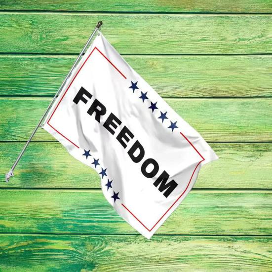 Charlie Kirk Freedom Flag 3x5 Ft Memorial Yard Sign Patriotic Garden Banner for Outdoor
