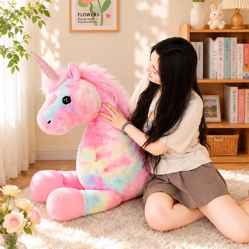 Buntes Einhorn Pegasus Regenbogen Plüschtier - Traumhaftes Geburtstagsgeschenk