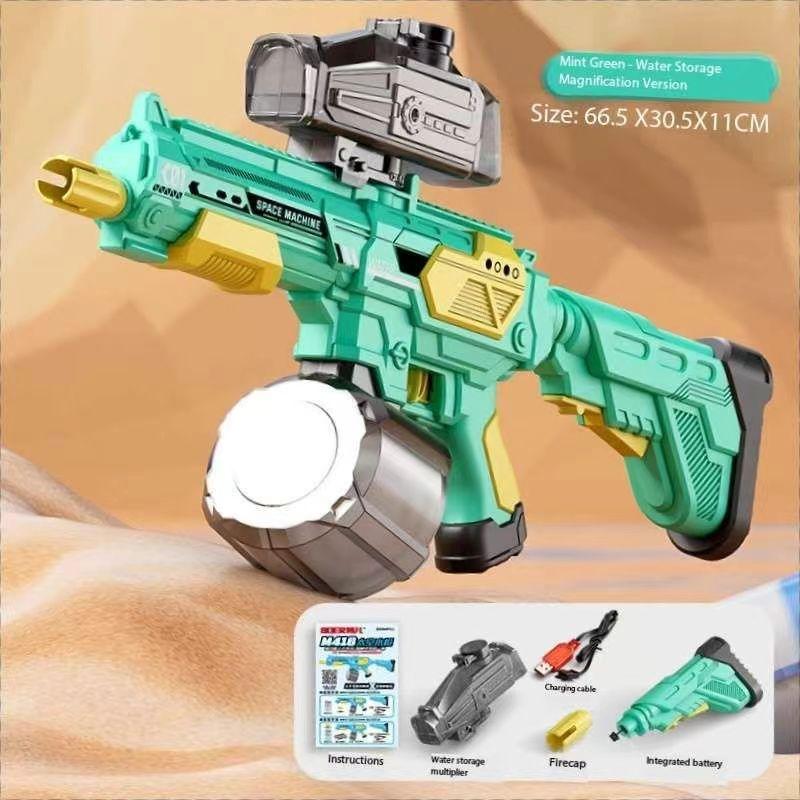 Non-Toxic Large Water Gunner Self-Integrated High Pressure Long Range Large Capacity Automatic Water Absorption M416 Electric Water Gun