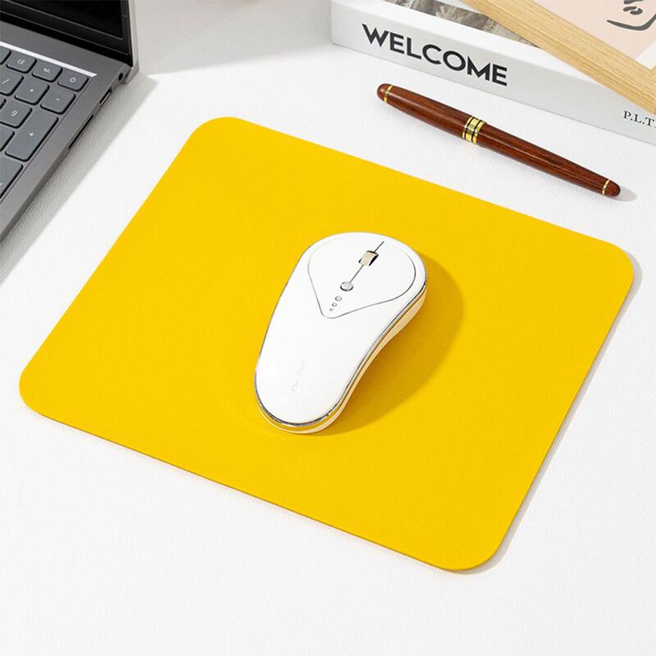 Small Pu Mouse Pad Non-Slip Gaming Desktop Leather Mouse Pad Waterproof Anti-Scratch Easy To Clean Mat For Pc Laptop Desktop