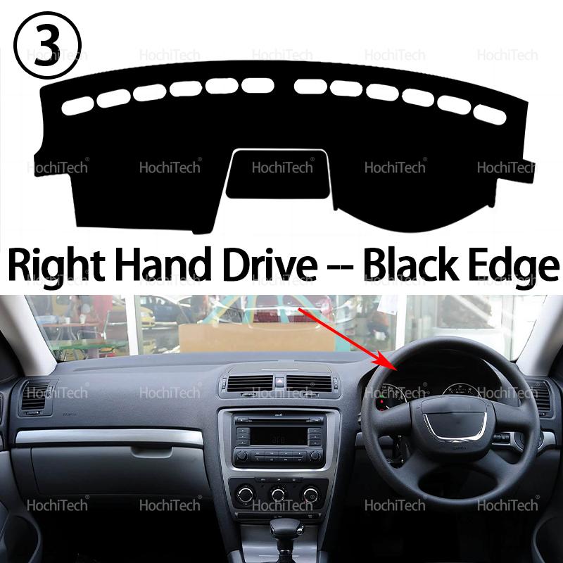 Auto Armaturenbrettabdeckung für Skoda Octavia 2 A5 MK2 1Z 2005-2014 Auto Armaturenbrett Matte Teppichpolster Sonnenblende Umhang Kissen
